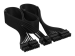 CORSAIR 24 pin ATX isaste kuni 18 pin + 10 pin isane toitekaabel must