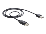 Delock EASY-USB USB pikenduskaabel 2m must