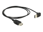 Delock EASY-USB USB pikenduskaabel 1m must