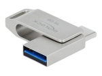 DeLOCK 16GB USB 3.2 Gen 1 / USB-C USB Flash Drive Silver