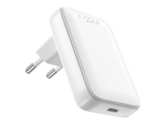 FIXED Slim USB-C reisilaadija, GaN, PD tugi, 30W, Valge Fixed