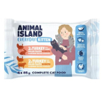 ANIMAL ISLAND Everyday Kitten Kalkun koos k&uuml;&uuml;liku lihaga, Kalkun koos vasikalihaga Kast - m&auml;rgkassitoit - 4x85g