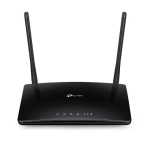 TP-LINK 4G LTE marsruuter TL-MR6400 802.11n 300 Mbit/s 10/100 Mbit/s Ethernet LAN (RJ-45) portide arv 3 Mesh Tugi Ei MU-MiMO Ei 4G Antenni t&uuml;&uuml;p 2xV...
