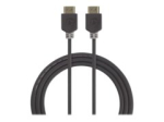 Nedis HDMI Mees-Mees Kaabel, 7.5m, Antratsiit (Must)