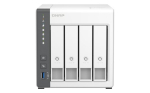 QNAP TS-433 4-Bay NAS Tower with ARM Cortex-A55, 4 RAM, 0 TB Storage, QNAP QTS, White