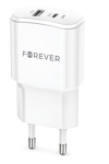 Forever TC-01-20AC laadija PD / QC / USB-C / 1USB / 20W