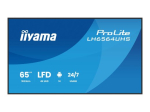 IIYAMA LH6564UHS-B1AG 65-tolline 3840x2160 UHD VA DLED panel Haze 25percent 500cd/m2 Landscape and Portrait Speakers 2x 10W 2x HDMIx 1x