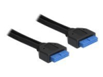 Delock 45cm must USB 3.0 pinipea kaabel