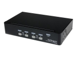 StarTech.com 4 porti professionaalne VGA USB KVM hub - 1U riiulimontaaž KVM l&uuml;lit&uuml;&uuml;p t&ouml;&ouml;laua