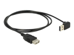 Delock EASY-USB USB pikenduskaabel 2m must
