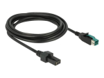 Delock 3m tugevdatud USB kaabel must