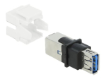 Delock Keystone moodul USB adapter valge