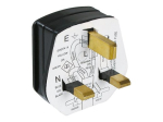 Bachmann 3-poolne pistik Must voolu&uuml;henduse adapter