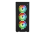 Sharkoon TG6M RGB ATX Tower Korpuse Must
