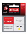 Activejet ACC-526YN tindikassett (asendus Canon CLI-526Y-le; Supreme; 10 ml; kollane)