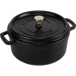 Staub La Cocotte 20cm &Uuml;mar Valukivi Must