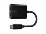 Belkin Connect Audio Charge USB-C kuni USB-C 14m k&otilde;rvaklapi/laadimise adapter