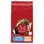 PURINA One Junior Keskmine/Maxi Kanaga rikkalik kaera - kuiv koeratoit - 7kg