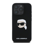 Karl Lagerfeld Liquid Silicone Karl Head MagSafe &uuml;mbris iPhone 16 Pro jaoks / must