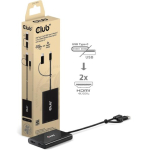Club3D CSV-1475 USB-C / USB-A kuni 2x HDMI DisplayLink adapter 4K 60Hz
