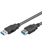 goobay 1.8m must USB pikenduskaabel