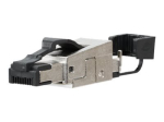 Metz Connect pro CAT 6e Shielded Network Connector Black