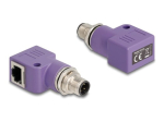 DeLOCK CAT 5e varjestatud paardunud paar (STP) v&otilde;rguadapter violetne