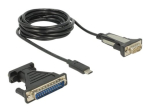 Delock USB/Serial Kabelikomplekt Must