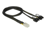 Delock 30 cm must toitekaabel