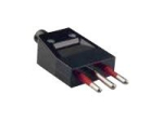Bachmann 3-poolne pistikupesa Must voolu&uuml;henduse adapter