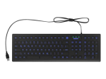 RaidSonic KeySonic KSK-8031INEL-B klaviatuur, sinine, juhtmega, saksa keel