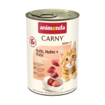 ANIMONDA Carny Kitten vasikas, kana, kalkun - 400g m&auml;rgkassitoit