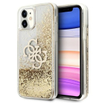 Guess GUHCN61LG4GGO Hardcase 4G Big Liquid Glitter iPhone 11 6,1" jaoks / Xr / kuldne
