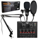 DNA YOU2B Podcast Kit (Microphone, Audio Interface, Tripod)
