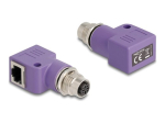 DeLOCK CAT 5e varjestatud paardunud paar (STP) v&otilde;rguadapter violetne