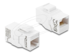 Delock CAT 6a Mitteekraneeeritud Keystone moodul Valge