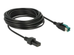 Delock 5m tugevdatud USB-kaabel must