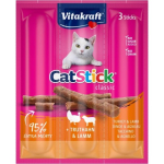 VITAKRAFT Cat Stick kalkun ja lambaliha - kassi maius - 18 g