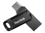 SanDisk Ultra Dual Drive Go 256GB USB 3.2 Gen 1 / USB-C M&auml;lupulk, Must