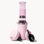 Aeropress Go Plus kohvimasin koos 475 ml roosaga termokauss