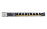 NETGEAR GS108LP Juhtimata Gigabit Ethernet l&uuml;liti (10/100/1000) koos Power over Ethernet (PoE)-ga 1U Must, Hall