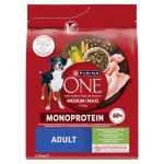 PURINA One T&auml;iskasvanu Keskmine/Maxi Monoproteiinrikas kalkunaga - kuiv koeratoit - 2,5kg