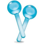 Glass Cooling Facial Globes - Glass cooling face balls