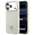 Guessi triibuline paavet 4G logo MagSafe &uuml;mbris iPhone 18 Pro / iPhone 17 Pro jaoks / beež