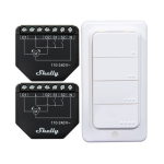 Komplekt 2 WiFi pimeduse kontrollerit kardinatele/pimedustele Shelly Shutter + BLU RC Button 4