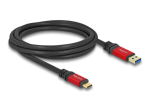 DeLOCK USB Type-C kaabel 2m Must Punane