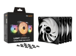 be quiet! Light Wings LX ventilaator 3-pack must 120 mm