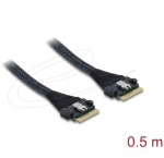 Delock PCIe 4.0 SAS FF-8654 8i Slim kaabel 0,5m