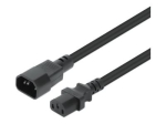 Manhattan Power IEC 60320 C13 kuni IEC 60320 C14 toite pikenduskaabel 5m must