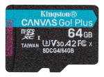 Kingston Canvas Go! Plus 64GB microSDXC UHS-I M&auml;lukaart 200MB/s